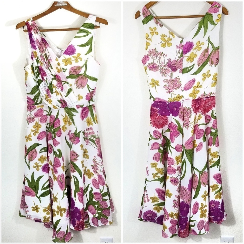 David Warren New York Summer Floral Dress Size 10